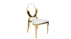 Backless Gold Marquis Chair rental in San Diego, CA