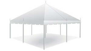20X20 Pole Tent rental in Mid-Michigan-Lansing, MI