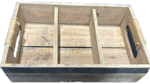 Small Wood Basket With Three Sections rental Southern Utah, UT