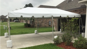 15'X15' Frame Tent White Top rental Palm Beaches-Treasure Coast, FL