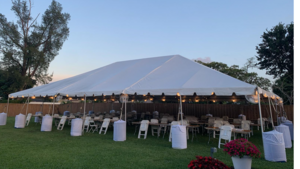 40'X60' White Frame Tent rental Palm Beaches-Treasure Coast, FL