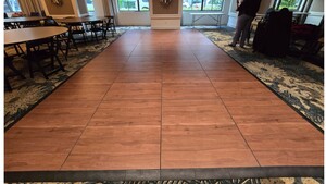 12'X12' Dark Maple Dance Floor (For Indoor) rental Palm Beaches-Treasure Coast, FL
