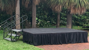 Stage 12'X12'X2' Black Plywood Top rental Palm Beaches-Treasure Coast, FL