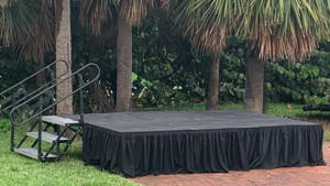 Stage 16'X16'X2' Black Plywood Top rental Palm Beaches-Treasure Coast, FL