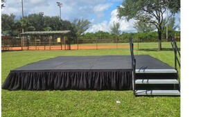 Stage 12'X20'X2' Black Plywood Top rental Palm Beaches-Treasure Coast, FL