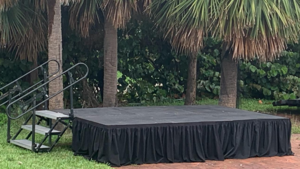 Stage 12'X24'X2' Black Plywood Top rental Palm Beaches-Treasure Coast, FL