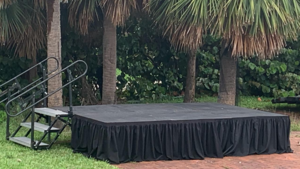 Stage 16'X20'X2' Black Plywood rental Palm Beaches-Treasure Coast, FL