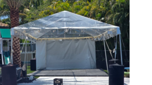 10'X20' Frame Tent - Clear Top rental Palm Beaches-Treasure Coast, FL