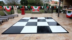 12'X12' Black & White Checker - Dance Floor rental Palm Beaches-Treasure Coast, FL