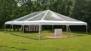 40'X40' Clear Top Frame Tent rental Palm Beaches-Treasure Coast, FL