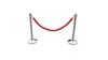 Silver Stanchion & Rope 3pc Set rental in Palm Beaches-Treasure Coast, FL