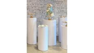 White Cylinder Set 5Piece rental Palm Beaches-Treasure Coast, FL