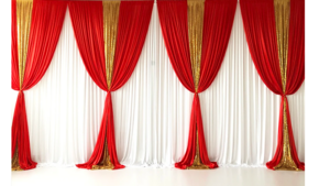 2 Panel - 10'X20' Pipe & Drape Red rental Palm Beaches-Treasure Coast, FL
