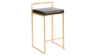 Gold Fuji Bar Stool With Black Cushion rental in Palm Beaches-Treasure Coast, FL