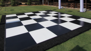 12'X12' Black / White Checker Dance Floor rental Palm Beaches-Treasure Coast, FL