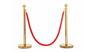 Gold Stanchion With Red Rope (3pc Set) rental in Palm Beaches-Treasure Coast, FL