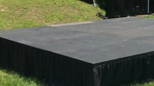 Stage 4'X8'X1' Black Top Wood *No Steps rental Palm Beaches-Treasure Coast, FL