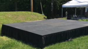 Stage 8'X12'X1' Black Plywood Top *No Steps rental Palm Beaches-Treasure Coast, FL