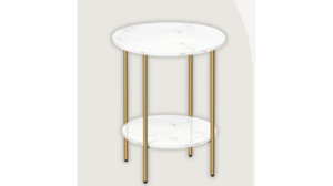 Gold And Marble Side Table rental Phoenix, AZ