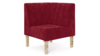 Kincaid Corner Chair Polished Gold Legs rental in New York, NY