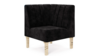 Kincaid Corner Chair Polished Gold Legs (2) rental in New York, NY
