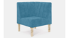 Kincaid Corner Chair Polished Gold Legs (4) rental in New York, NY