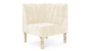 Kincaid Corner Chair Polished Gold Legs (7) rental in New York, NY