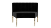 Kincaid Inside Round Chair Polished Gold Legs (2) rental in New York, NY