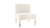 Kincaid Chair Polished Gold Legs - Ivory Velvet rental in New York, NY