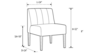 Kincaid Chair Polished Gold Legs - Emerald Velvet rental in New York, NY