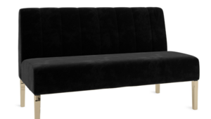 Kincaid Polished Gold Base Love Seat rental New York, NY