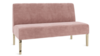 Kincaid Polished Gold Base Love Seat (2) rental in New York, NY