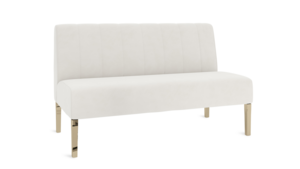 Kincaid Polished Gold Base Love Seat (4) rental New York, NY