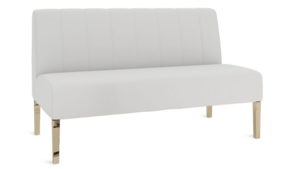 Kincaid Polished Gold Base Love Seat (7) rental New York, NY