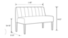 Kincaid Polished Gold Base Love Seat (7) rental in New York, NY