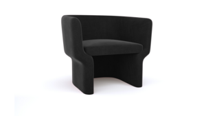Cachet Chair - Black Velvet rental in New York, NY
