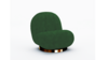Pearl Chair Polished Gold Frame - Emerald Velvet rental in New York, NY