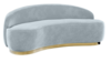 Colette Coco Gold Base Love Seat - Rain Velvet rental in New York, NY