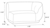 Colette Cascade Left Gold Base - Rain Velvet rental in New York, NY