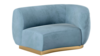 Colette Cascade Left Gold Base - Rain Velvet rental in New York, NY