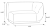 Colette Cascade Left Gold Base - Sapphire Velvet rental in New York, NY