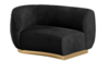 Colette Cascade Right Gold Base - Black Velvet rental in New York, NY