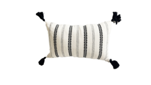Black and White Rectangle Pillow rental San Diego, CA