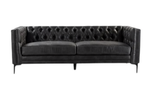 Bri Black Tufted Sofa rental Chicago, IL