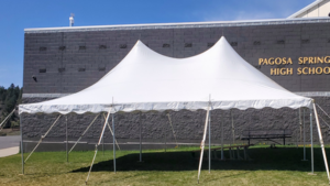 20X30 Tent rental Pagosa Springs, CO
