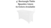 Spandex Linens -4' Table rental in Pagosa Springs, CO