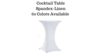 Spandex Cocktail Table Linens rental in Pagosa Springs, CO