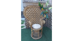 "Cheresa" Wicker Peacock Chair rental Philadelphia, PA