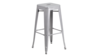 Metal Backless Bar Stools, Silver Gray (24") rental in Philadelphia, PA