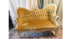 "Lawrence" - Settee, Gold rental in Philadelphia, PA